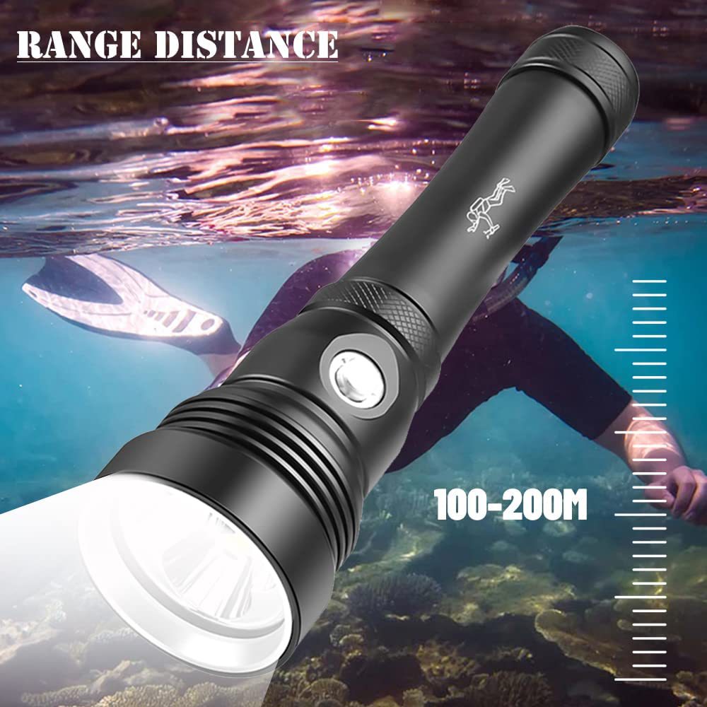 Illuminate Your Adventures with the Outdoor Strong Light Diving LED Flashlight